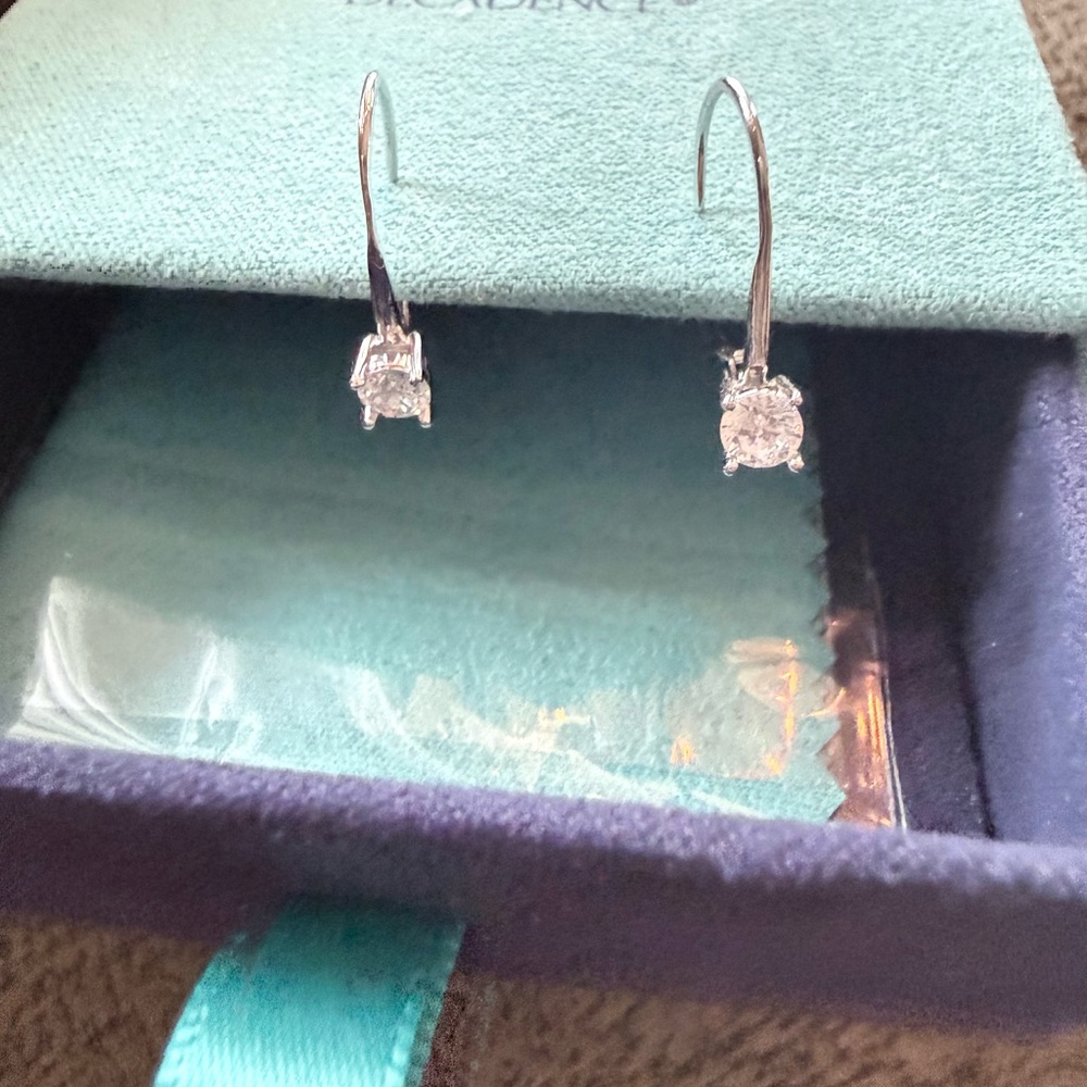 SOLD
Radiant Silver Drop Earrings